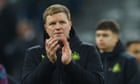 Eddie Howe insists Newcastle ‘miles ahead of schedule’ despite struggles
