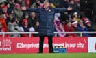Tony Mowbray pays price for overachieving with Sunderland youngsters | Louise Taylor