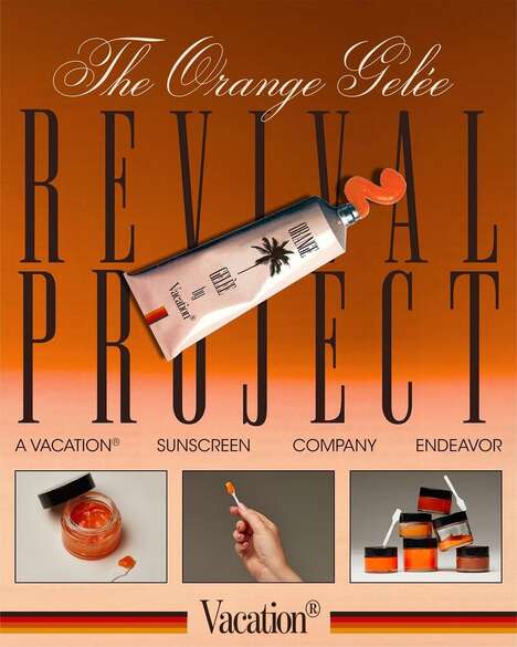 80s-Inspired Tanning Gels - The Orange Gelèe Revival Project is Bringing Back a Beloved Tanning Gel (TrendHunter.com)