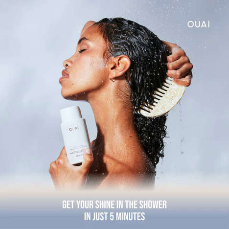 In-Shower Hair Glosses - Ouai's Hair Gloss is a Fast-Acting, Shine-Enhancing Treatment (TrendHunter.com)