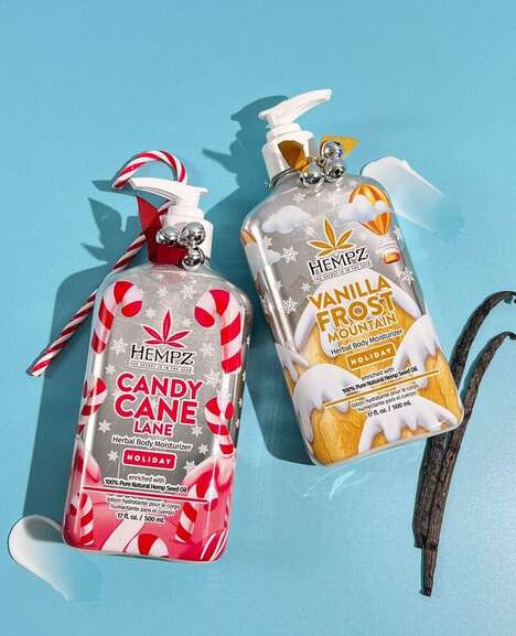 Hemp-Infused Holiday Moisturizers - Hempz's Hemp Seed Oil Moisturizers are Festively Fragranced (TrendHunter.com)