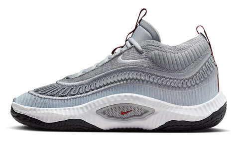 Metallic Chunky Retro Sneakers - Nike's Cosmic Unity 3 Sneaker Gets a New Silver Update (TrendHunter.com)