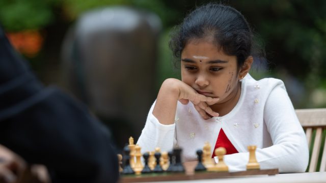 Eight-year-old Brit Bodhana Sivanandan makes chess history