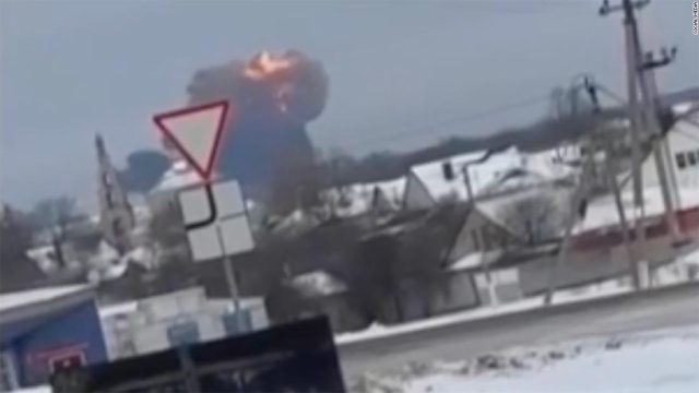 Russian military plane crashes near Ukraine border