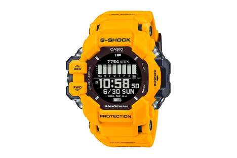 Pro-Grade GPS Timepieces - The G-SHOCK Rangeman GPR-H100 Has a Durable, Shockproof Design (TrendHunter.com)