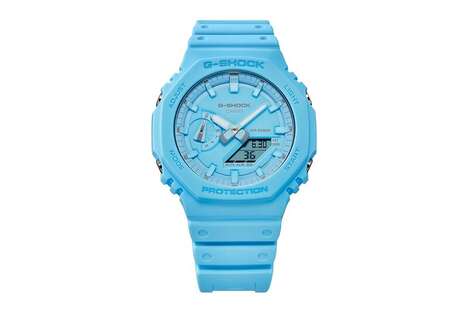 Rugged Monochromatic Timepieces - The G-SHOCK GA-2100 Tone-On-Tone Series Has Three Colors (TrendHunter.com)