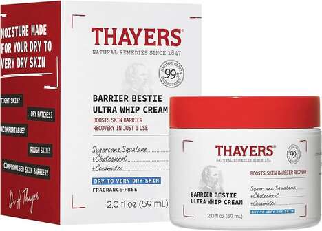 Natural-Origin Moisturizing Creams - Thayers' Barrier Bestie Ultra Whip Cream is Perfect for Winter (TrendHunter.com)