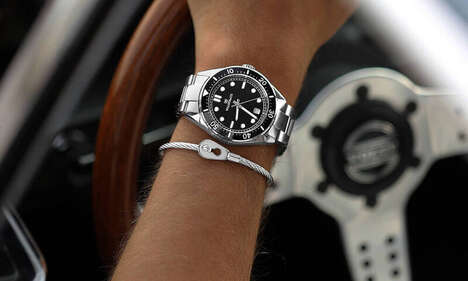 Minimalistic Metallic Timepieces - The Waldor & Co Novel 40 Cap D’ail Has a Black Brass Dial (TrendHunter.com)