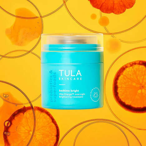 Overnight Brightening Treatments - TULA's Bedtime Bright Vita-Charge Boosts Radiance During Sleep (TrendHunter.com)