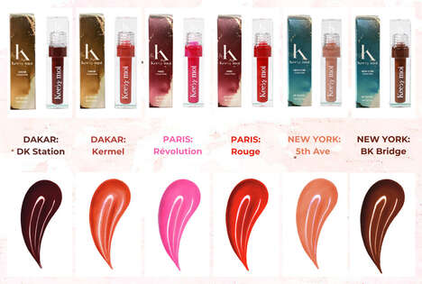 City-Inspired Bold Lip Glosses - Kee'ss Moi Boasts Cruelty-Free and Vegan Formulations (TrendHunter.com)