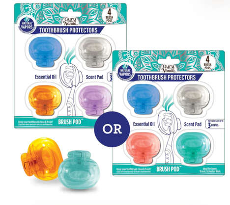 Aromatherapy Toothbrush Pods - GuruNanda Recently Launched the Brush Pods with Essential Oil Vapor (TrendHunter.com)