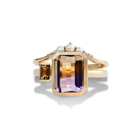 Ombre Statement Jewelry - The Erin Tracy Ombré Stack Ring is Elegantly Ornate (TrendHunter.com)