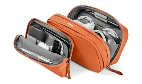 Modular Mobile Professional Pouches - The Orbitkey 2-in-1 Tech Pouch Organizes All Device Essentials (TrendHunter.com)