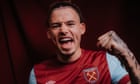 ‘I feel a lot more alive’: Kalvin Phillips on weight, West Ham and Bielsa
