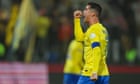 Cristiano Ronaldo makes obscene gesture towards crowd after 'Messi' taunts – video
