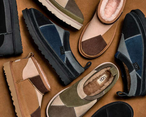 Repurposed Patchwork Footwear - ReImagined by UGG Gives New Life to Leftover Leathers & Suedes (TrendHunter.com)