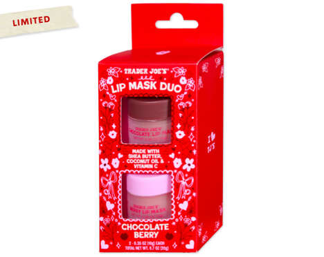 Chocolate Lip Mask Dups - Trader Joe's Chocolate Berry Lip Mask Arrive in a Pack of Two (TrendHunter.com)
