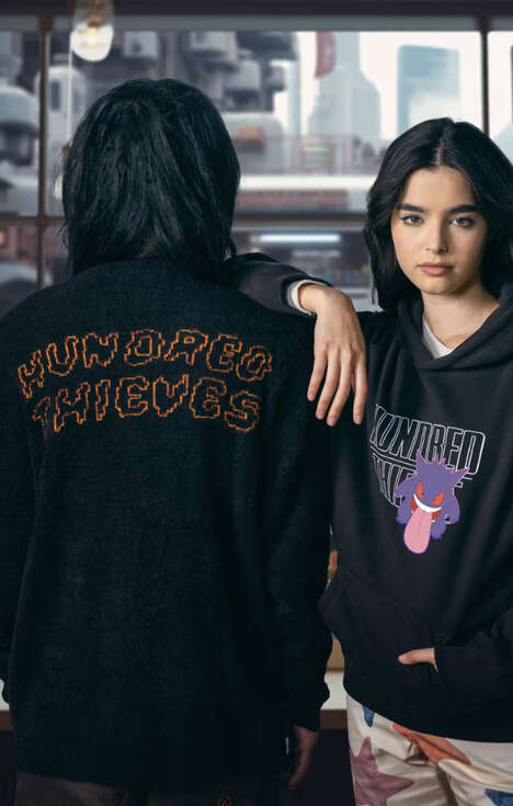 Anime-Inspired Graphic Streetwear - 100 Thieves Presents a Pokémon Collection of Apparel (TrendHunter.com)