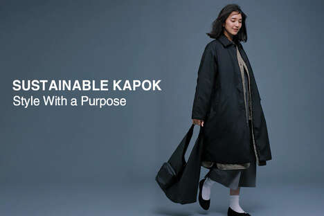 Lightweight Fiber Sustainable Fashion - MUJI Unveils its New Collection Made from Kapok Materials (TrendHunter.com)