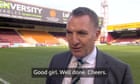 Brendan Rodgers calls BBC reporter 'good girl' during interview – video