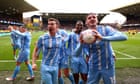 Coventry strike twice in injury time to stun Wolves and reach FA Cup last four