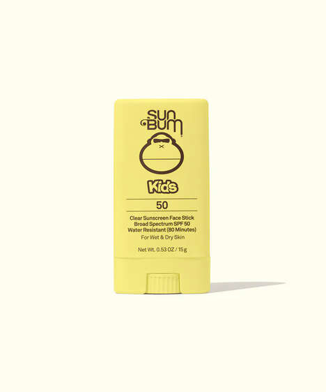 Convenient Kid-Friendly Sunscreens - Sun Bum's Kids SPF 50 Clear Sunscreen Face Stick is Mess-Free (TrendHunter.com)