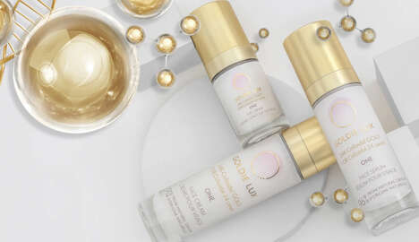 24K Gold Skincare Collections - Goldie Lux Skincare Introduces the ONE Collection (TrendHunter.com)