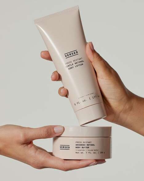 Retinol-Infused Body Butters - Versed Press Restart Advanced Retinol Body Butter Firms and Smooths (TrendHunter.com)