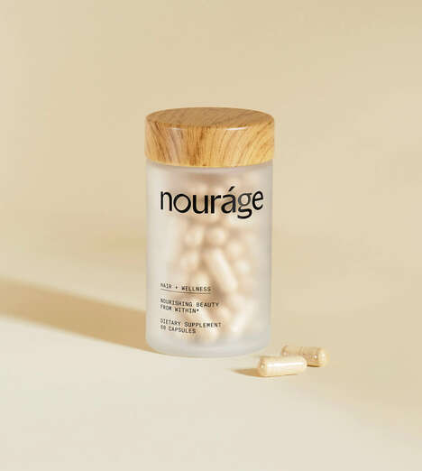 Nourishing Hair Health Supplements - Nouráge Hair + Wellness Promotes Hair, Skin & Nail Health (TrendHunter.com)