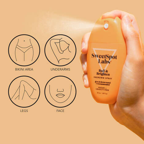 Brightening Ingrown Sprays - SweetSpot Labs' Buff & Brighten Targets Razor Burn, Bumps & More (TrendHunter.com)