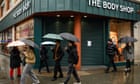 UK retail sales dampened as shoppers stay home in wet weather