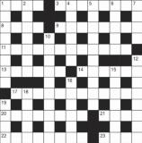 3/16/2024: Crosswords: Quiick No 165554 ((answers iin next week’s paper)