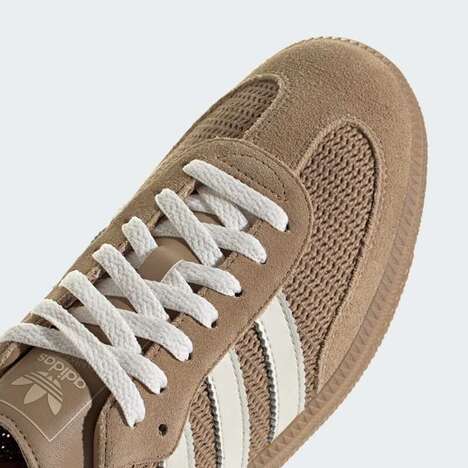 Cardboard-Inspired Breathable Sneakers - adidas Introduces the Samba Cardboard Sneaker Model (TrendHunter.com)