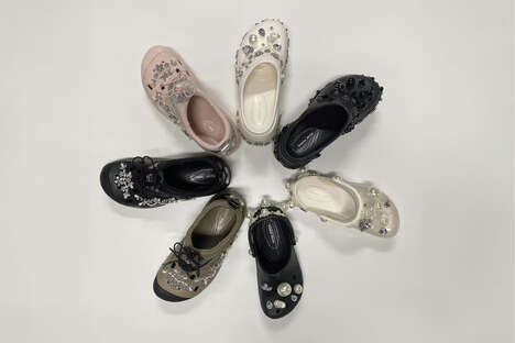 Glam Utilitarian Footwear Collections - The Crocs x Simone Rocha Collection Arrives This Month (TrendHunter.com)