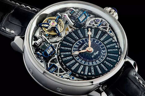 Daylight-Savings Intricately Made Watches - Bovet Introduces the Récital 28 Prowess 1 Timepiece (TrendHunter.com)