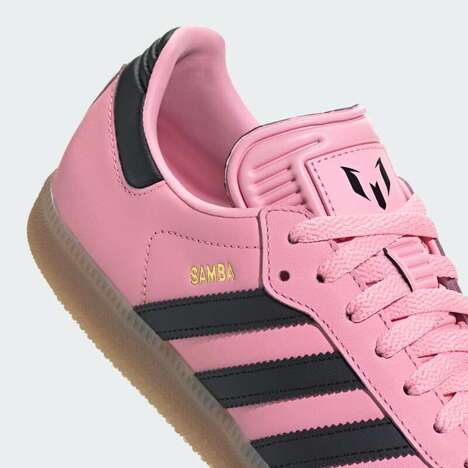 Athlete-Collaborative Vibrant Footwear - Lionel Messi and adidas Join Forces to Drop Bright Sambas (TrendHunter.com)