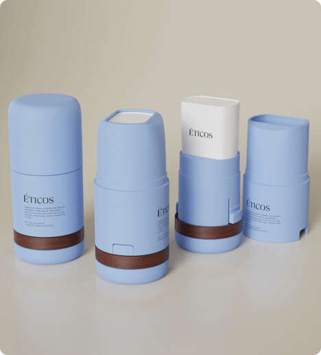 Refillable Natural Deodorants - ÉTICOS Introduces a Refillable, 100% Natural Deodorant (TrendHunter.com)