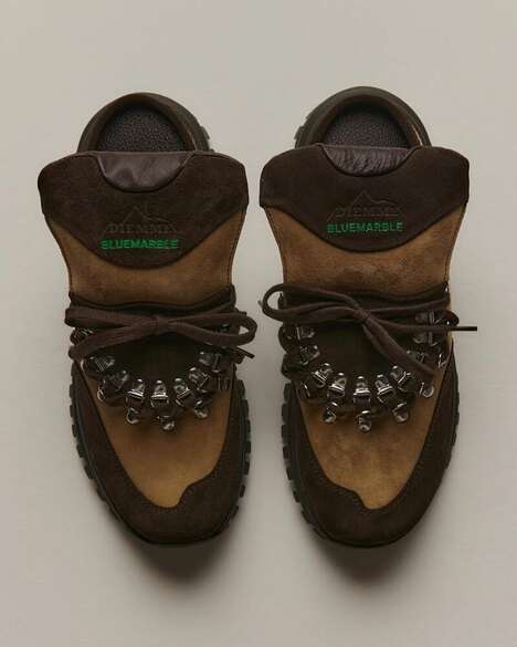 Hiking Boot-Tranformed Mules - BLUEMARBLE and Diemme Join on a Transformative Footwear (TrendHunter.com)