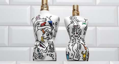 Pride Month Perfume Packaging - These Jean Paul Gaultier Perfume Bottles Showcase Keith Haring Art (TrendHunter.com)