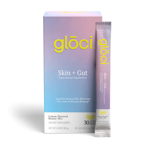 Drinkable Skincare Routines - glōci's Skin + Gut Supplement Transforms from the Inside Out (TrendHunter.com)