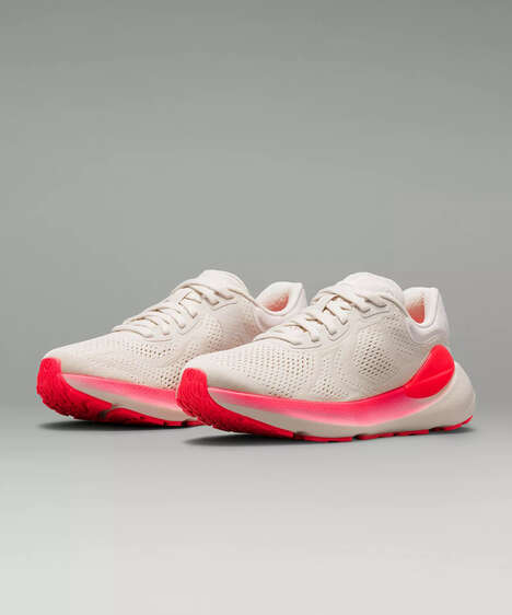 Olympics-Inspired Running Shoes - lululemon Debuts the Team Canada Beyondfeel Women's Running Shoe (TrendHunter.com)