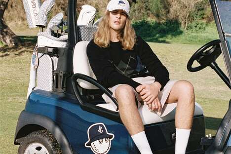 Luxurious Golf Course Collections - The Jimmy Choo / Malbon Golf Collection is Laidback Yet Preppy (TrendHunter.com)