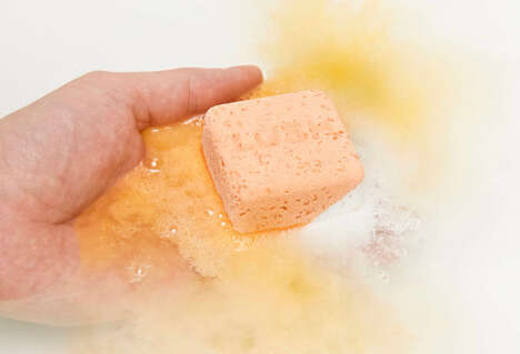 Cold Water Bath Bombs - Lush's Cold Water Soother Epsom Salt Cube Supports Post-Workout Baths (TrendHunter.com)
