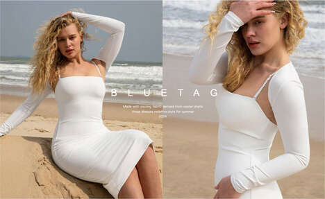 Cooling Antibacterial Apparel - Popilush Bluetag Uses Fabric Derived from Oyster Shells (TrendHunter.com)