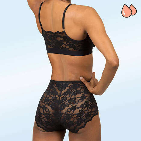 Lace Leakproof Underwear - Bloomers Intimates Debuts Queen's Lace Her Highness Sneezeproof Briefs (TrendHunter.com)