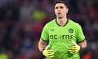Aston Villa wait on fitness of Emiliano Martínez for Olympiakos second leg