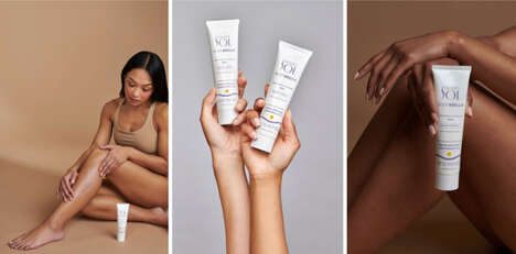Nourishing Milky Sunscreens - Mama Sol Launches the BODYBRELLA™ 100% Mineral Hydrating Milk SPF 40 (TrendHunter.com)