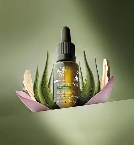 De-Stressing Skincare Serums - Yon-ka's Serum CBD Pairs with a 90-Minute Sleep Therapy Ritual (TrendHunter.com)