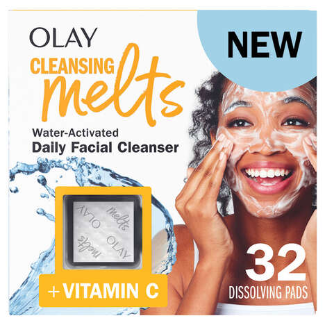 Water-Free Face Cleansers - Olay Cleansing Melts are Activated on Contact with Water (TrendHunter.com)