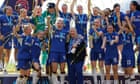 'I can't believe it': Chelsea women win fifth consecutive WSL title – video